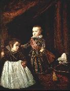 Prince Baltasar Carlos with a Dwarf r VELAZQUEZ, Diego Rodriguez de Silva y